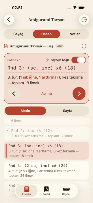 Desen okuyucu: İngilizce satırın Türkçe çevirisi